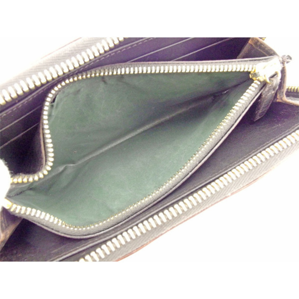 Miu Miu Long Wallet Crocodile Brown T16452s - image 6